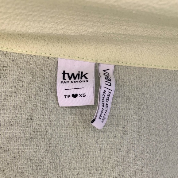 Twik Waffled Open Collar Lime Green Shirt - Picture 5 of 6